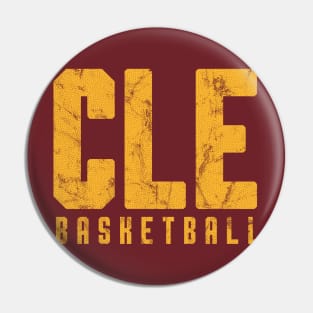 CLE Cleveland Basketball T-Shirt Cavs Pin