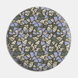 Triangle mosaic  winter mood Pin