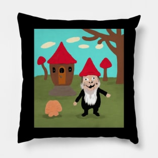 gnome groundhog Pillow