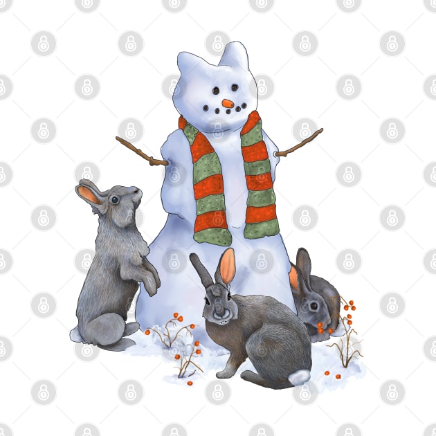 Frosty the Snow Bunny by Julie Townsend Studio