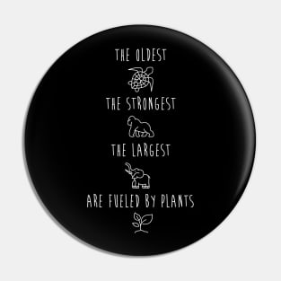 The Oldest, The Strongest, The Largest Are Fueled By Plants Pin