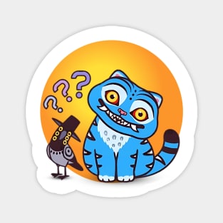 Curious Derpy Tiger and Sussie Bird - Kpop Demon Hunters Magnet