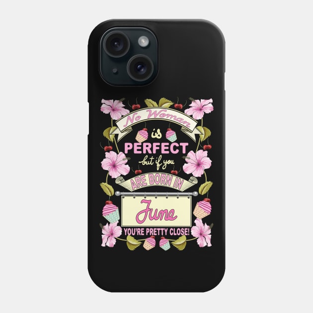 June Woman Phone Case by Designoholic