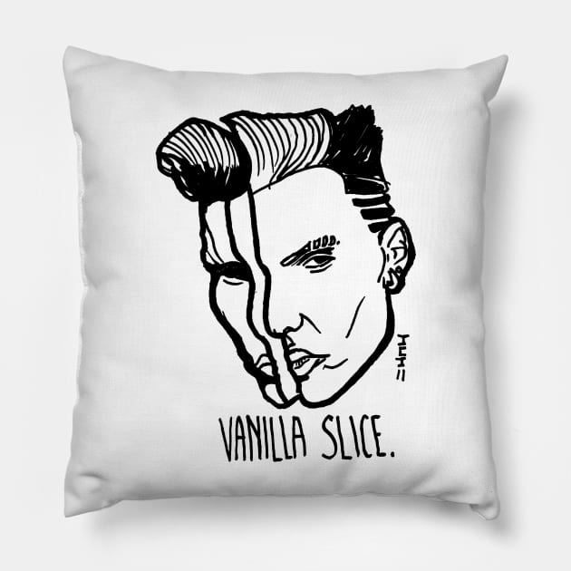 Vanilla Slice Pillow by sketchnkustom