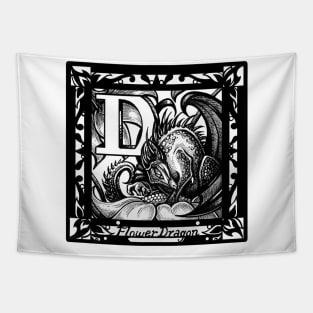 D is For Dragon Flower Tapestry