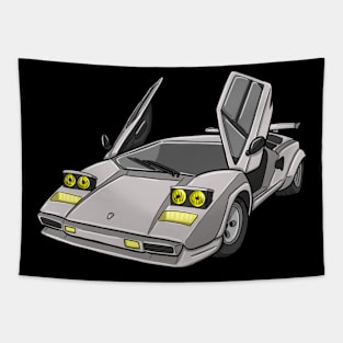 White  Lamborghini Tapestry