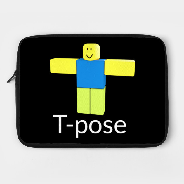 Roblox Noob T Pose Roblox Laptop Case Teepublic - t posing roblox noob ipad case skin by bluesparkle001 redbubble