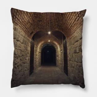 underground cellar tunnel Pillow