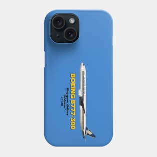 Boeing B777-300 - Singapore Airlines "Old Colours" Phone Case