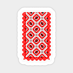 Slavic ornament. Symbolic traditional pattern. Magnet