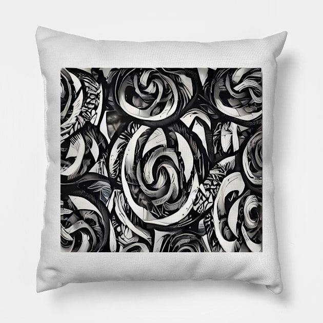 Flowers from The Otherside Pillow by g-a-z-e