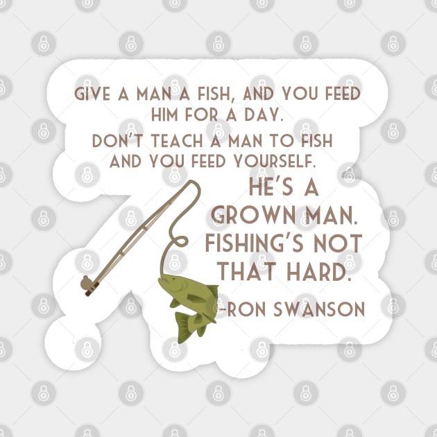 Ron Swanson Quote Magnet by marisaj4488