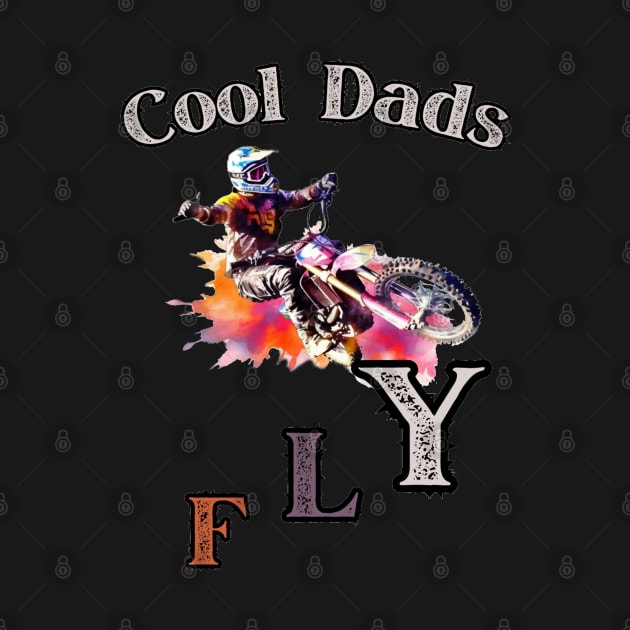 Motocross Cool Dad Dirt Bike Racer by stickercuffs