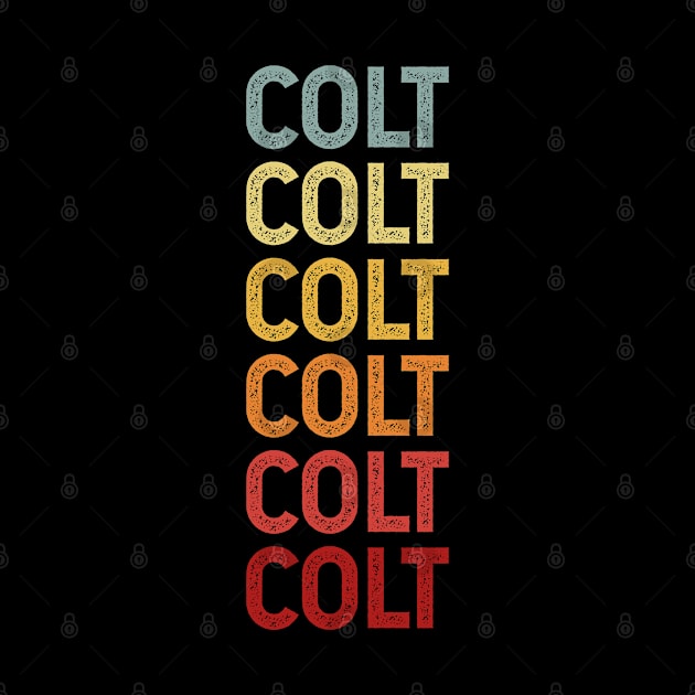 Colt Name Vintage Retro Gift Named Colt by CoolDesignsDz