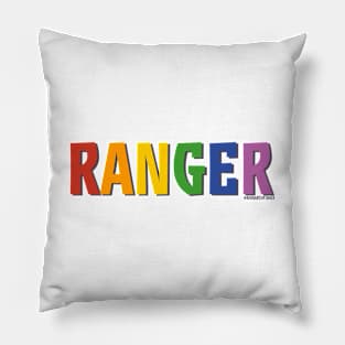 Ranger Pride Shirt (Rainbow) Pillow