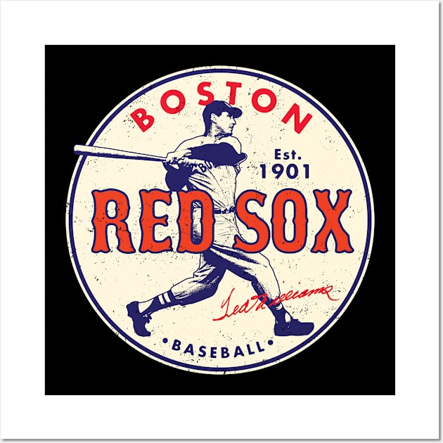Red Sox Baseball Color Swatch Print Red Sox Baseball Poster 
