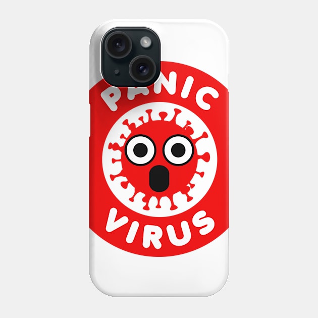 Coronavirus - COVID 19 - USA - No Panic Phone Case by Rabie