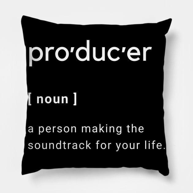 Producer Definition WHT Pillow by Better Life Decision