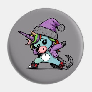 Unicorn Santa Pin