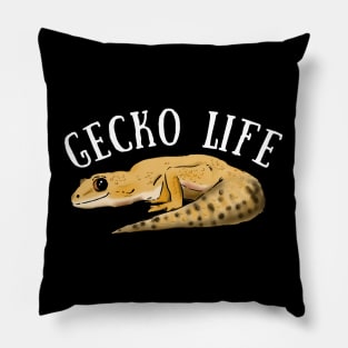 "Gecko Life" Leopard Gecko, Cute Gecko Pillow