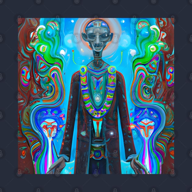 Techno-Shaman (21) - Trippy Psychedelic Art by TheThirdEye