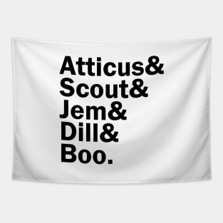 Atticus&, Scout&, Jem&, Dill&, Boo. Tapestry