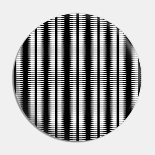 Black and White Arrows Pattern Pin