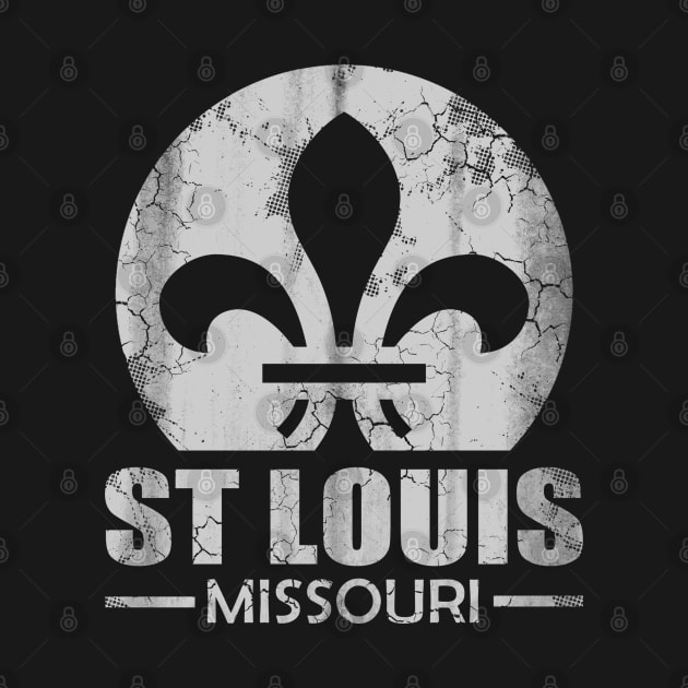 Retro St Louis Flag Missouri State Vintage Fade by E