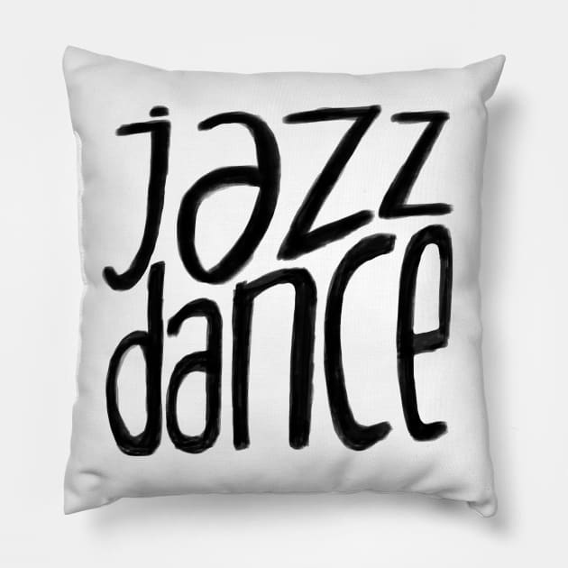 Jazz Dance Pillow by badlydrawnbabe