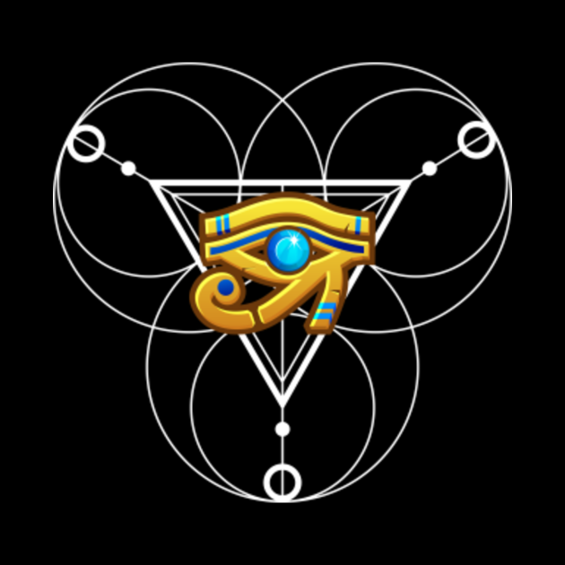 eye of ra over sacred geometry - Eye Of Ra - Mask | TeePublic