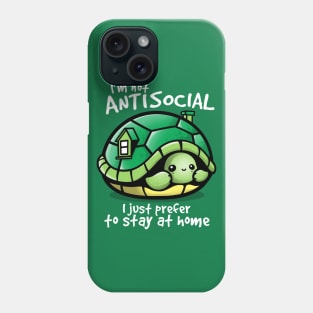 Antisocial turtle Phone Case