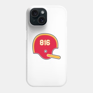 Kansas City Chiefs 816 Helmet Phone Case