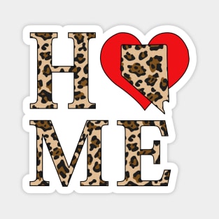 Nevada Home Leopard Print Magnet