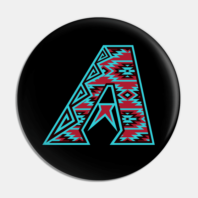 Native Print Dbacks A 1 Pin by LunaGFXD