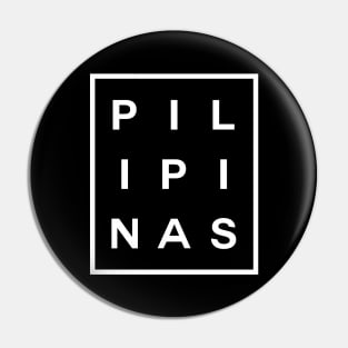 Pilipinas Boxed (White) Pin