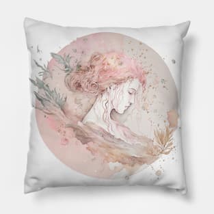 Watercolor Zodiac - Virgo Pillow