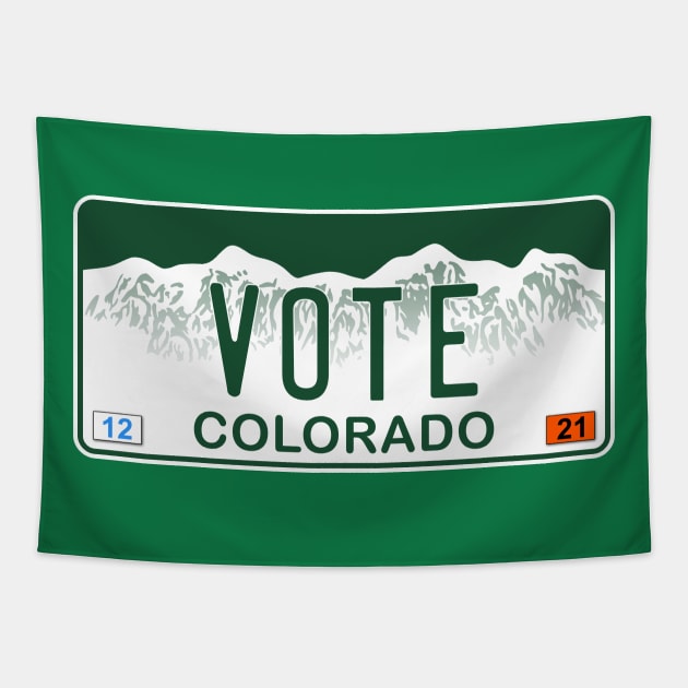 Colorado - VOTE Tapestry by zealology