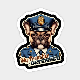 French Bulldog Police Magnet