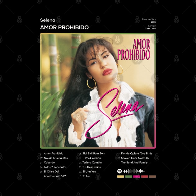 Selena - Amor Prohibido Tracklist Album by 80sRetro