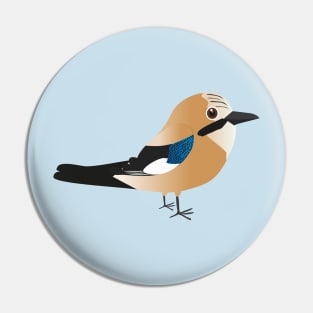 Cute Eurasian jay Pin