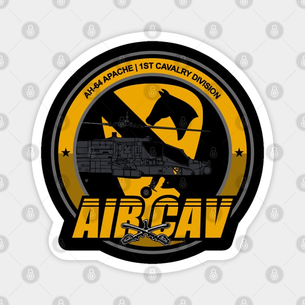 AH-64 Apache Air Cav Magnet by TCP