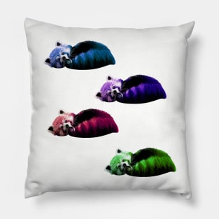 Cute Red Panda Curled Up - MultiColor Pillow