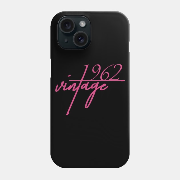 1962 Vintage. 58th Birthday Cool Gift Idea Phone Case by FromHamburg