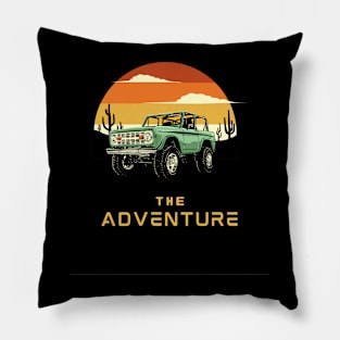 Venture Beyond  Embrace the Thrill - Adventure Pillow