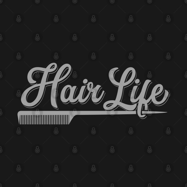 Womens Hairdresser Gift Salon Hairstylist Hair Life Print by Linco