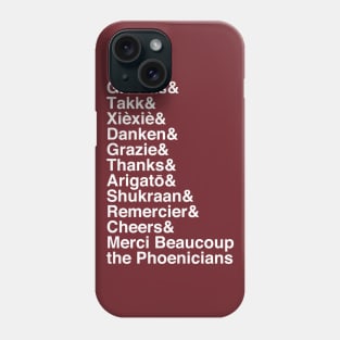 Thanking Around the World (Light) Phone Case