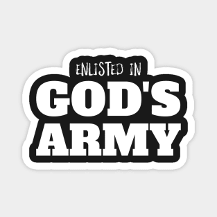 Enlisted in God's Army Magnet