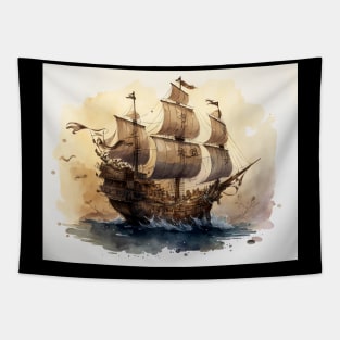 Pirate Ship Tapestry