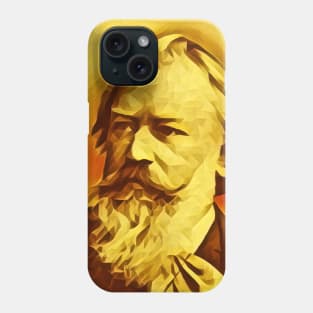 Johannes Brahms Golden Portrait | Johannes Brahms Artwork 10 Phone Case