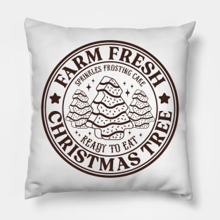 Farm Fresh Christmas Tree, Retro Christmas, Christmas T-Shirt T-Shirt Pillow